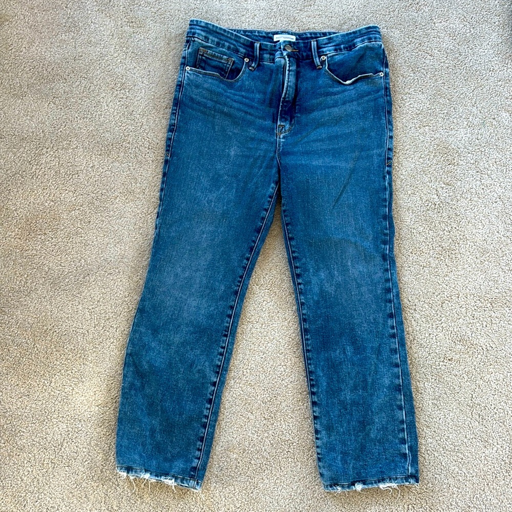 Good American Good Legs Straight jeans size 12/31.